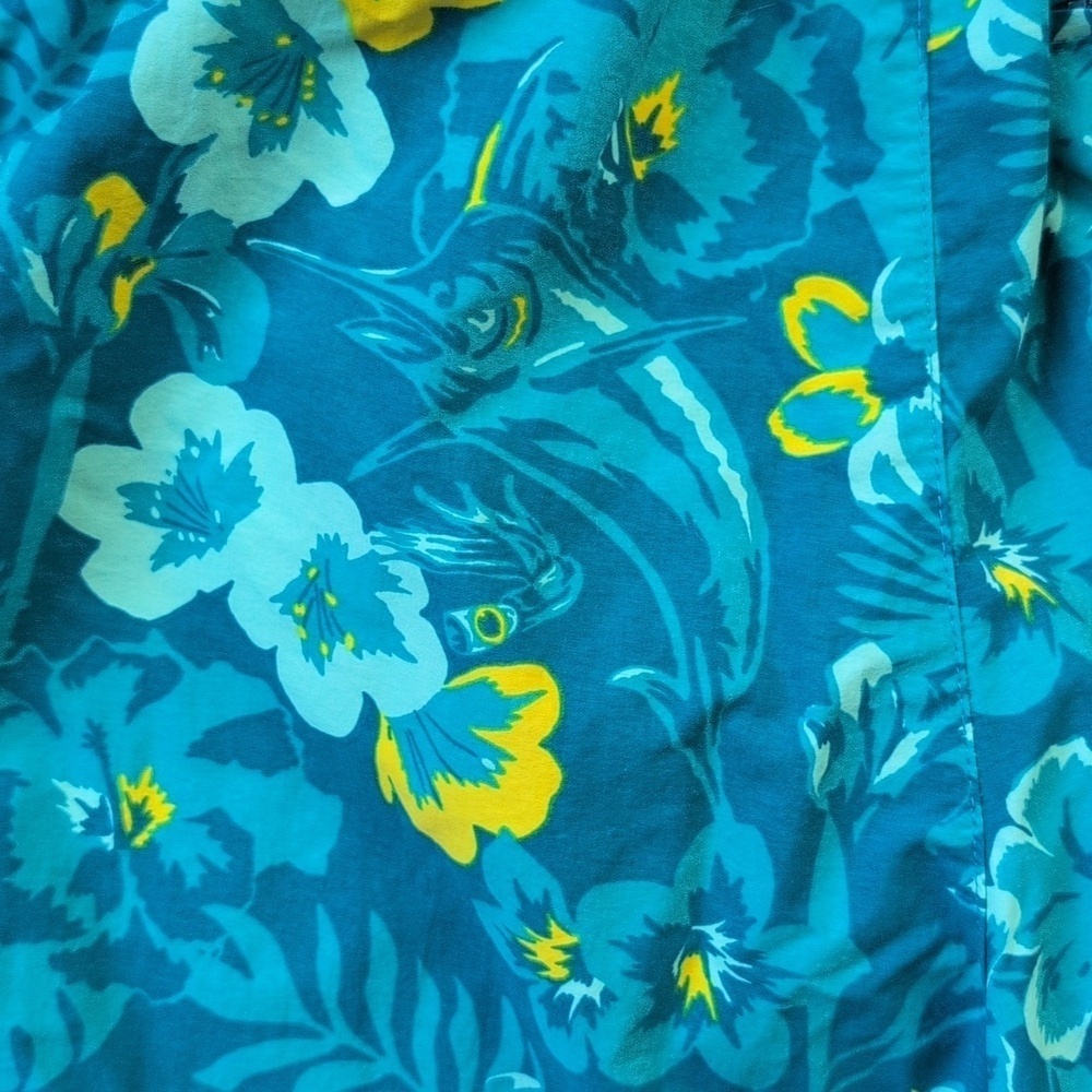 Columbia Men's Omnishade Lined Drawstring Swim Trunks Quick Dry Floral M - Picture 6 of 7